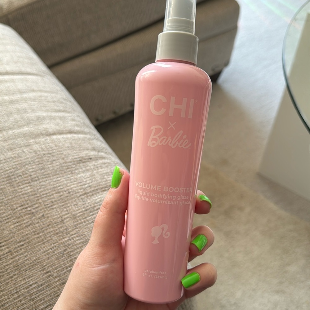 Limited edition Chi x Barbie volume booster spray